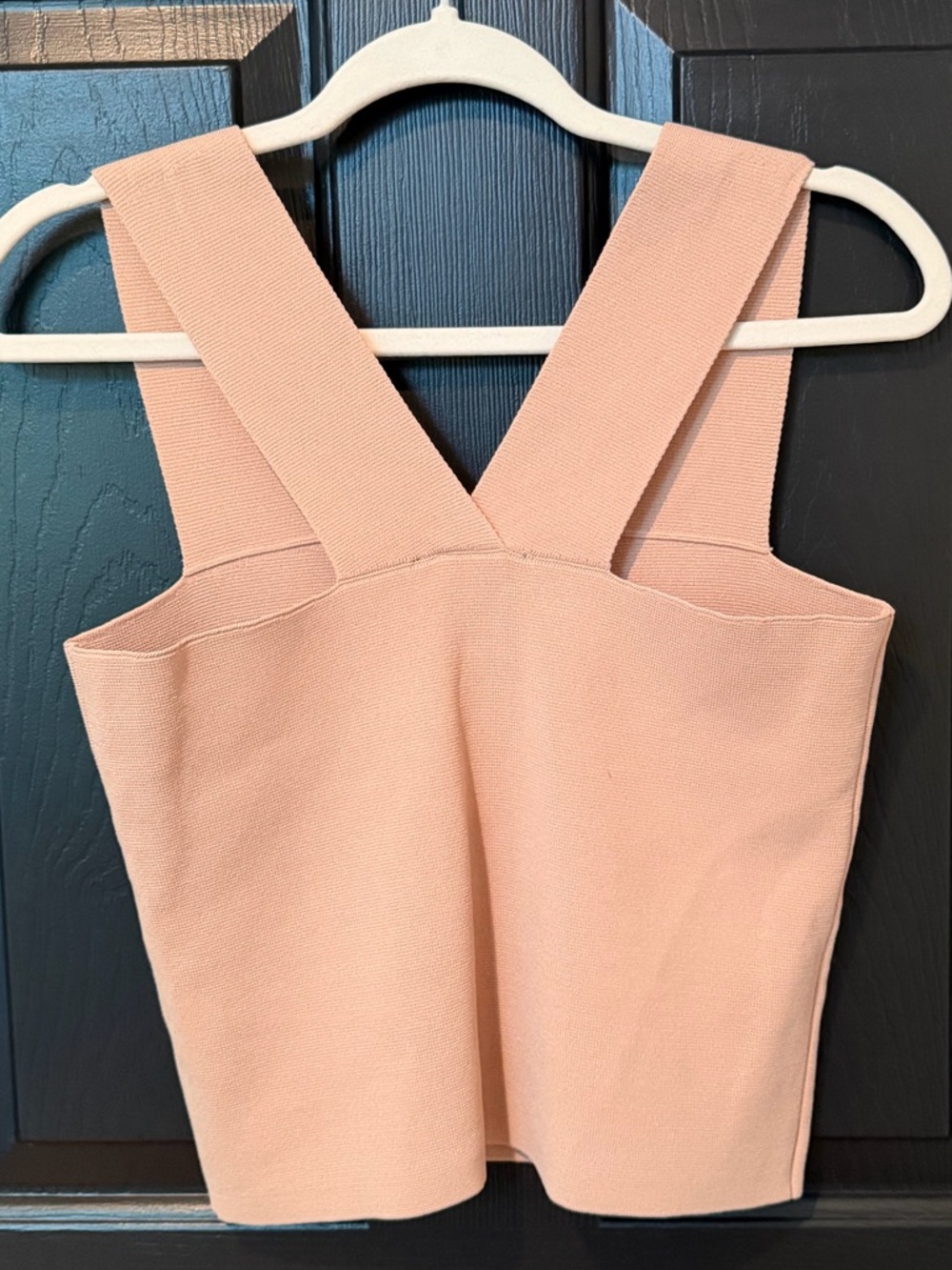 House of Harlow 1960 Compression Knit Tank NWT Toasted Almond Wide Strap Top - Picture 4 of 15